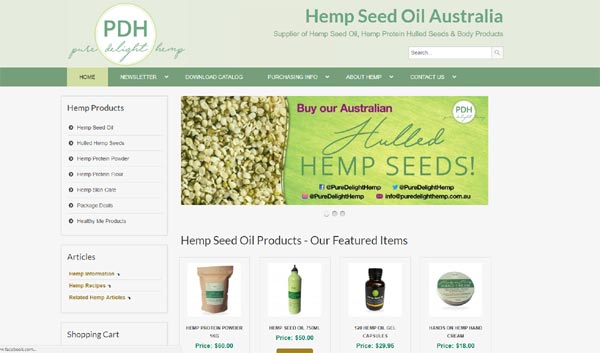 Website Design for Pue Delight Hemp by Marinaided