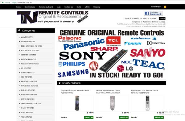 Website Design for TVREMOTES by Marinaided
